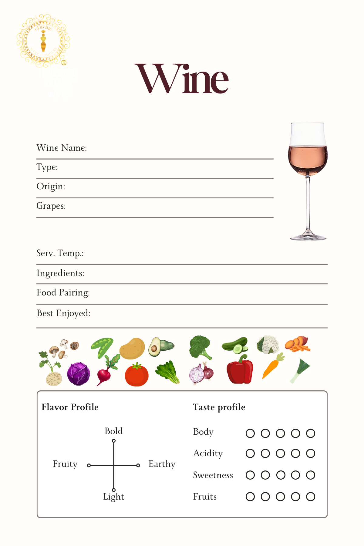 eDWG Digital Plant-Base Wine Journal